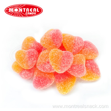 Sour Peach Heart Gummy Candy